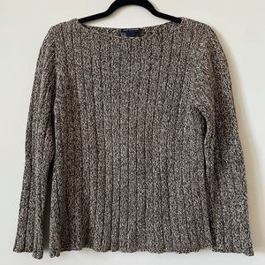 Ann Taylor Brown Knit Sweater